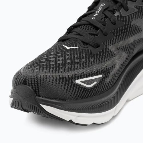 Scarpe da corsa da uomo HOKA Clifton 9 Wide nero/bianco