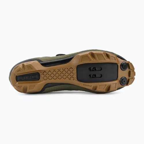 Scarpe da ciclismo MTB da uomo Giro Rincon in gomma oliva