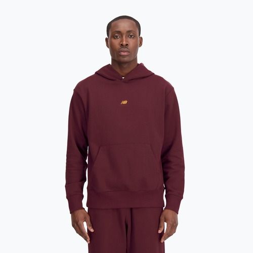 Felpa New Balance Athletics Remastered Graphic French Terry da uomo, bordeaux