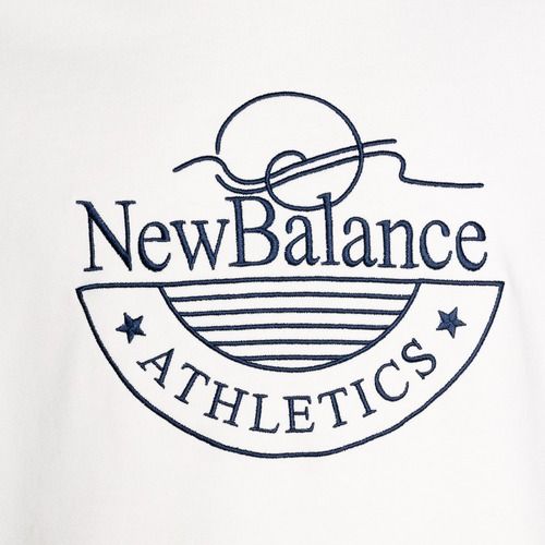 Felpa New Balance Athletics Graphic Crew seasalt da uomo
