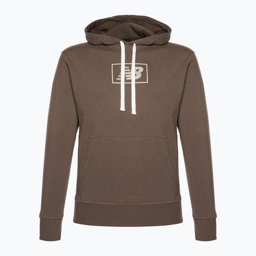 Felpa con cappuccio New Balance Essentials Uomo darkmush
