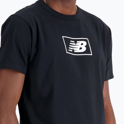 Maglietta New Balance Essentials Logo uomo nero