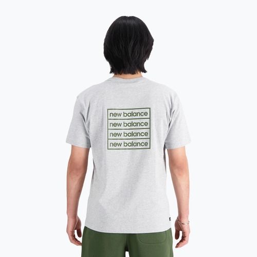 Maglietta New Balance Essentials Winter grigio atletico da uomo