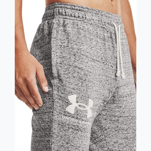 Pantaloni Under Armour Ua Rival Terry Jogger da uomo grigio/melange