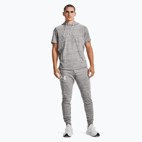 Pantaloni Under Armour Ua Rival Terry Jogger da uomo grigio/melange