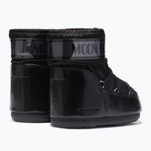 Donna Moon Boot Icon Low Glance stivali da neve nero
