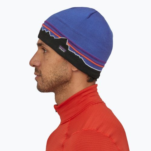 Patagonia berretto invernale classic fitz roy/andes blu