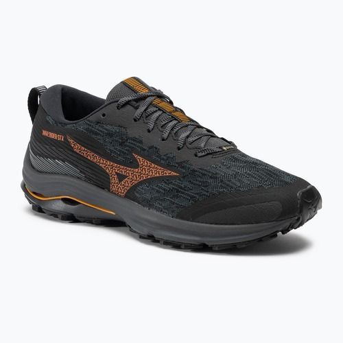 Scarpe da corsa da uomo Mizuno Wave Rider GTX nero/nasturzio/carota