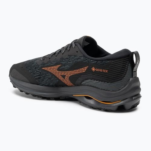 Scarpe da corsa da uomo Mizuno Wave Rider GTX nero/nasturzio/carota
