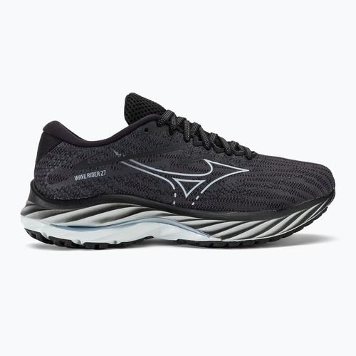 Scarpe da corsa da donna Mizuno Wave Rider 27 Larghezza ebano/snowcrest/nero
