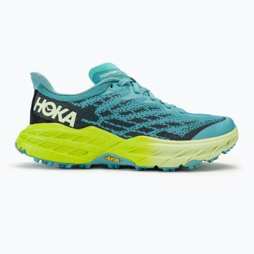 Scarpe da corsa da donna HOKA Speedgoat 5 coastal shade/green glow
