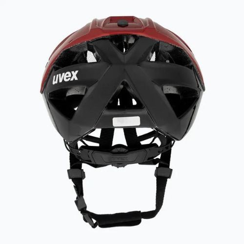 Casco da bici UVEX Quatro rosso rubino/nero