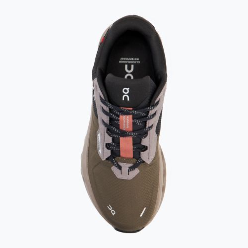 Scarpe da corsa On Cloudrunner 2 Waterproof da donna, oliva/mogano