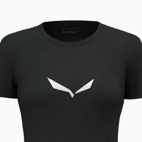 Maglietta Salewa da donna Solid Dry black out