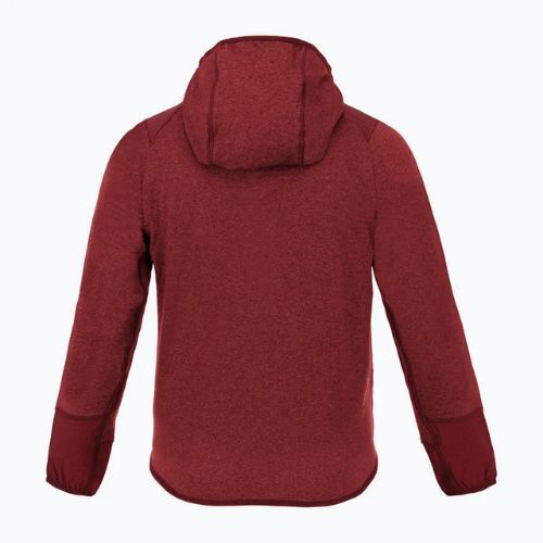 Felpa trekking da bambino Salewa Agner Melange PL FZ Hoody syrah