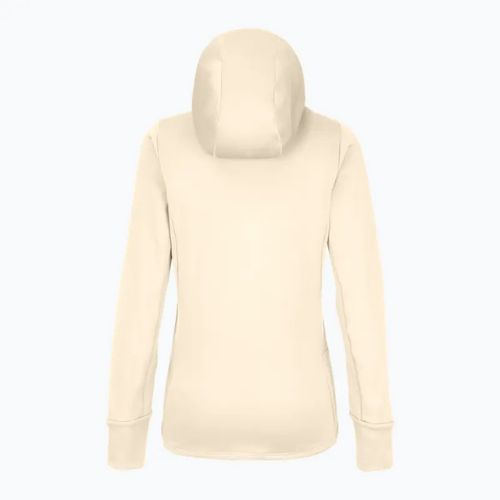 Felpa trekking donna Salewa Puez PL con cappuccio, color avena