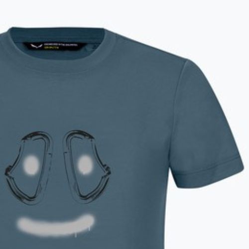 Maglietta da trekking Salewa Graphic Dry blu java per bambini