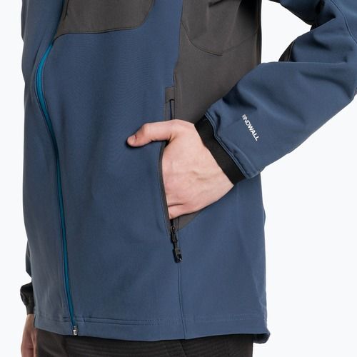 Giacca softshell da uomo The North Face AO Softshell Hoodie blu ombra/grigio asfalto