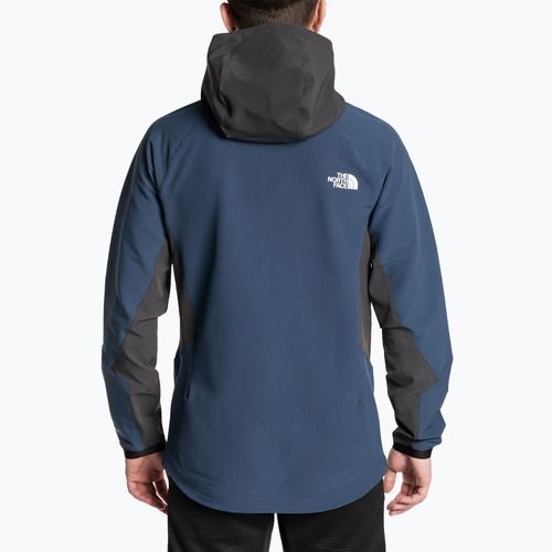 Giacca softshell da uomo The North Face AO Softshell Hoodie blu ombra/grigio asfalto