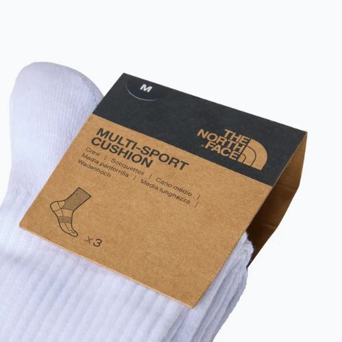 The North Face Multi Sport Cush Crew Sock 3 paia di calze da trekking bianche