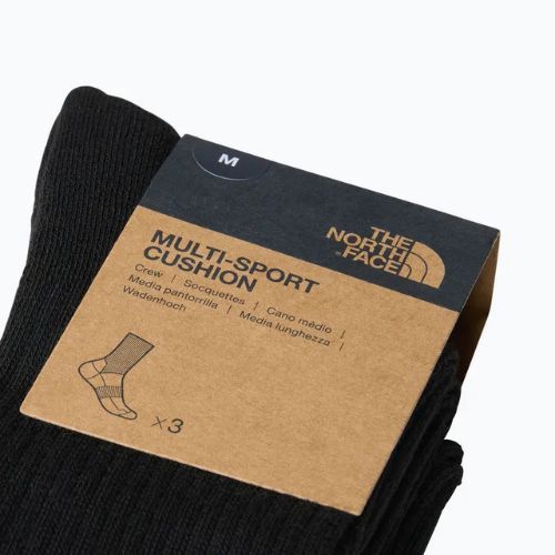 The North Face Multi Sport Cush Crew Sock calzini da trekking 3 paia nero