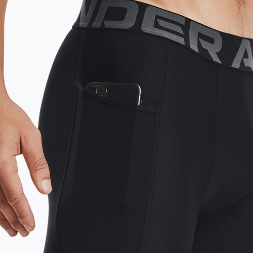 Pantaloncini lunghi da uomo Under Armour HG Armour nero/bianco
