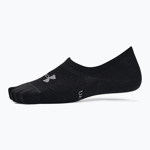 Calze da allenamento Under Armour Breathe Lite Ultra Low 3P nero/nero/grigio campo donna