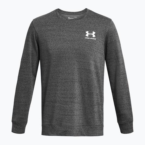 Felpa con cappuccio Under Armour Rival Terry Lc Crew Uomo castlerock light heather/onyx white