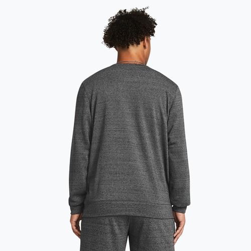 Felpa con cappuccio Under Armour Rival Terry Lc Crew Uomo castlerock light heather/onyx white