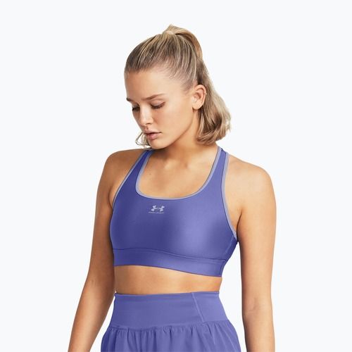 Reggiseno fitness Under Armour Authentics Mid Paddles starlight/celeste/celeste