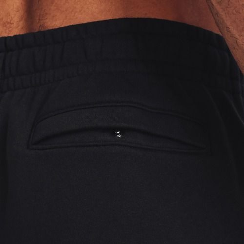 Pantaloni da allenamento maschili Under Armour Essential Fleece Joggers nero/bianco