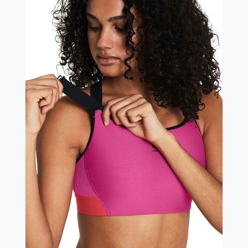 Reggiseno fitness Under Armour HG Armour High astro pink/red solstice/nero