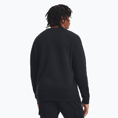Felpa Under Armour Rival Fleece Crew uomo bianco/nero