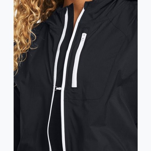 Under Armour Phantom Windbreaker giacca da corsa da donna nero/bianco/bianco