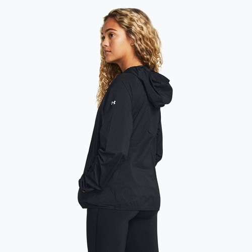 Under Armour Phantom Windbreaker giacca da corsa da donna nero/bianco/bianco