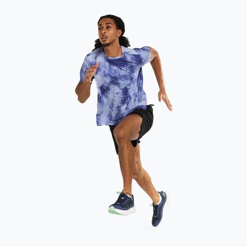 Canotta da corsa maschile Under Armour Laser Wash celeste/starlight/riflettente