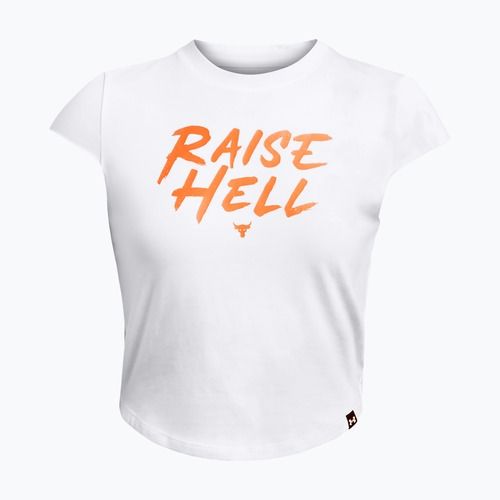Berretto Under Armour Project Underground a maniche lunghe da allenamento da donna, bianco/nero