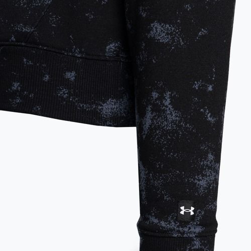 Maglietta da allenamento Under Armour Project Rock Underground Terry HD nero/arancio nova/nero per donna