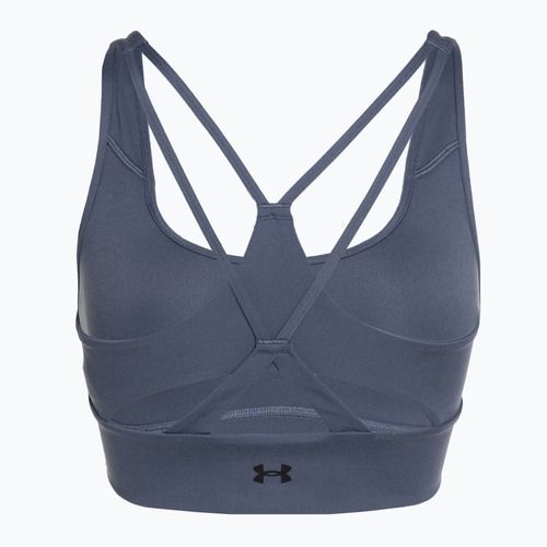 Under Armour Project Rock LG Grind Sportlette leggings da allenamento da donna grigio acquazzone/nero