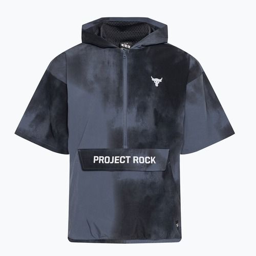 Under Armour Project Rock Warm Up Giacca da allenamento da uomo con cappuccio grigio acquazzone/grigio mod.