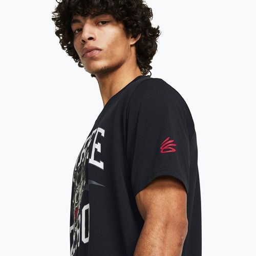 Under Armour maglia da basket da uomo Curry Young Wolf Tee nero/grigio mod.