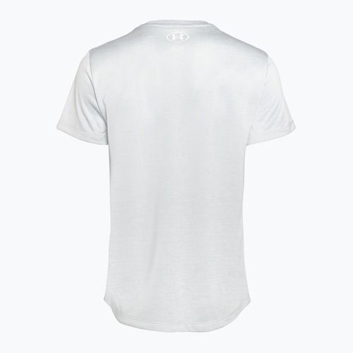 Maglietta da allenamento Under Armour Tech C-Twist halo grigio/bianco da donna