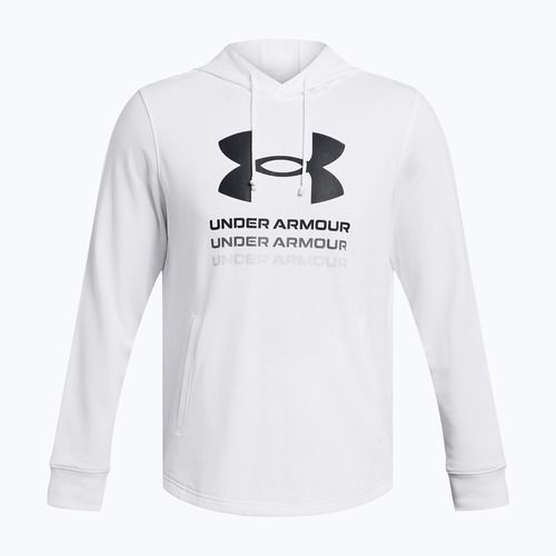 Under Armour Rival Terry Graphic Hood Uomo bianco/nero