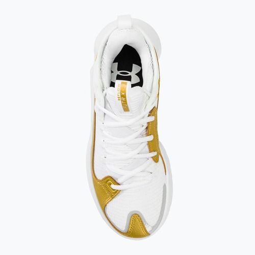 Under Armour Flow Futr X3 scarpe da basket bianco/bianco/oro metallico