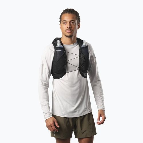 Salomon Active Skin 4 set gilet da corsa nero/metallo