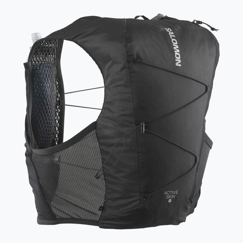 Salomon Active Skin 8 set gilet da corsa nero/metallo