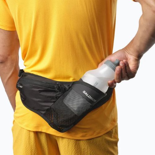 Cintura da corsa Salomon Active Belt 3D Bottle nero