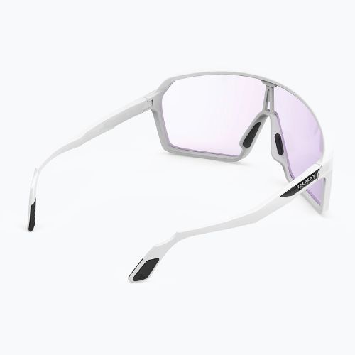 Occhiali da sole Rudy Project Spinshield bianco opaco/impactx fotocromatico 2 laser viola