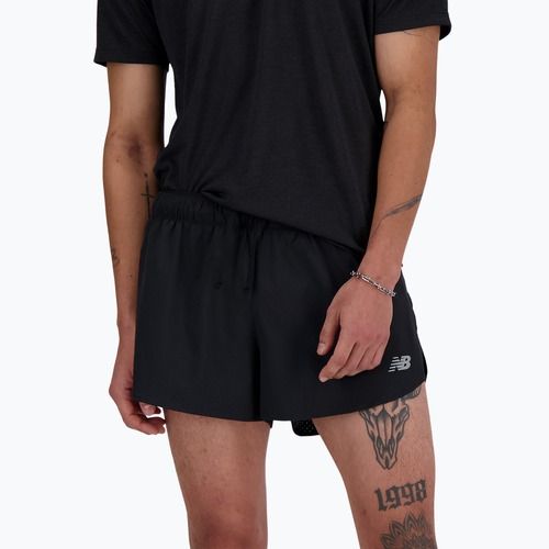 Pantaloncini da corsa New Balance RC Seamless 3 Inch Split da uomo, nero