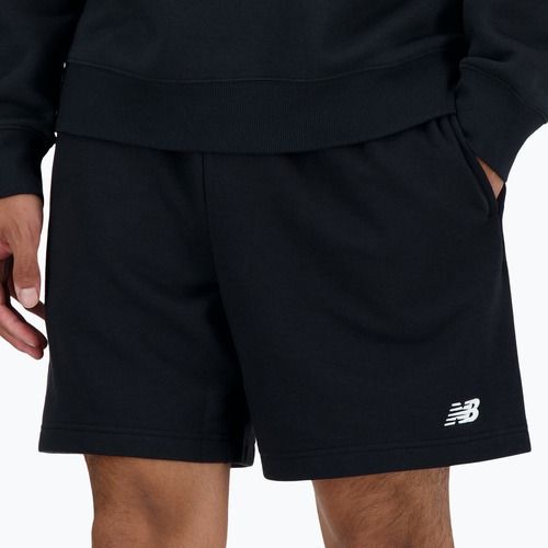 Pantaloncini New Balance French Terry neri da uomo